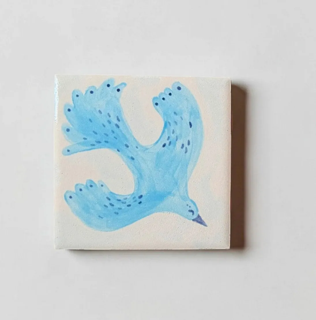 Hand-Painted Ceramic Coaster – Bird Series — 1