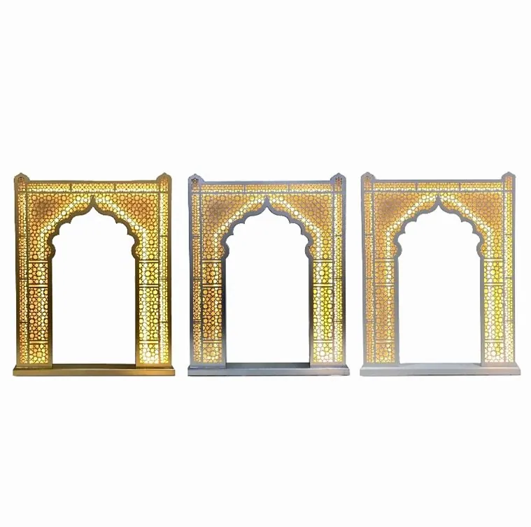 Illuminated Arabesque Arch Wall Décor — 1